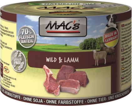 MAC's Dog Wild & Lamm 200g | 12er-Sparpack