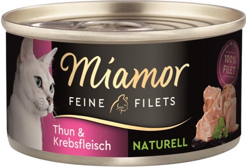 Miamor Feine Filets Naturelle Thunfisch & Krebsfleisch 24x 80g