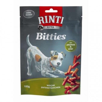 Rinti Extra Bitties mit Ente & Ananas & Kiwi 12x 100g 