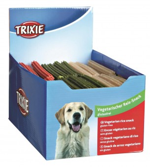 Trixie Reis-Kaustangen | vegetarischer Hundesnack 150 Stück à 20g