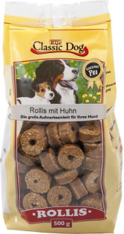 Classic Dog Snack Rollis mit Huhn 