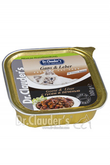 Dr. Clauders Cat Gans & Leber in Soße Schale 32x 100g