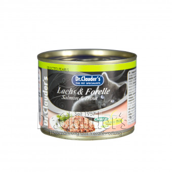 Dr. Clauders Cat Dose Selected Pearls Lachs & Forelle 6x 200g