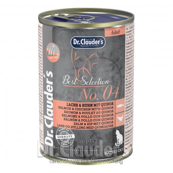 Dr. Clauders Cat Best Selection Adult No 4 Lachs & Huhn 12x 400g