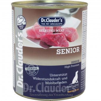 Dr. Clauders Dog Dose Selected Meat Immun Plus Senior 6x 800g