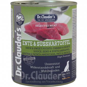 Dr. Clauders Dog Dose Selected Meat Immun Plus Ente & Süßkartoffel 6x 800g