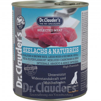 Dr. Clauders Dog Dose Selected Meat Immun Plus Seelachs & Reis 6x 800g