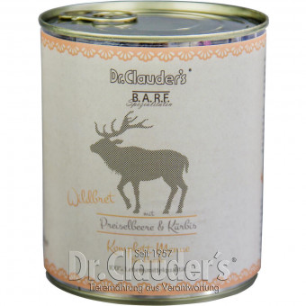 Dr. Clauders BARF Dog Wildbret 12x 800g