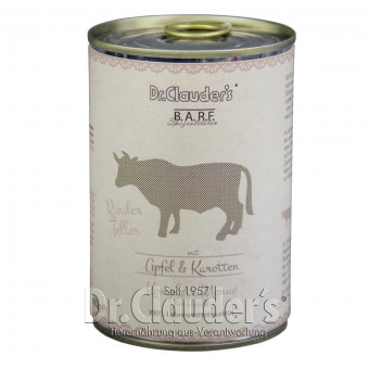 Dr. Clauders BARF Dog Rinderteller 6x 400g