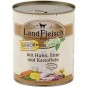 LandFleisch Dog Classic Junior Huhn, Ente & Kartoffel 