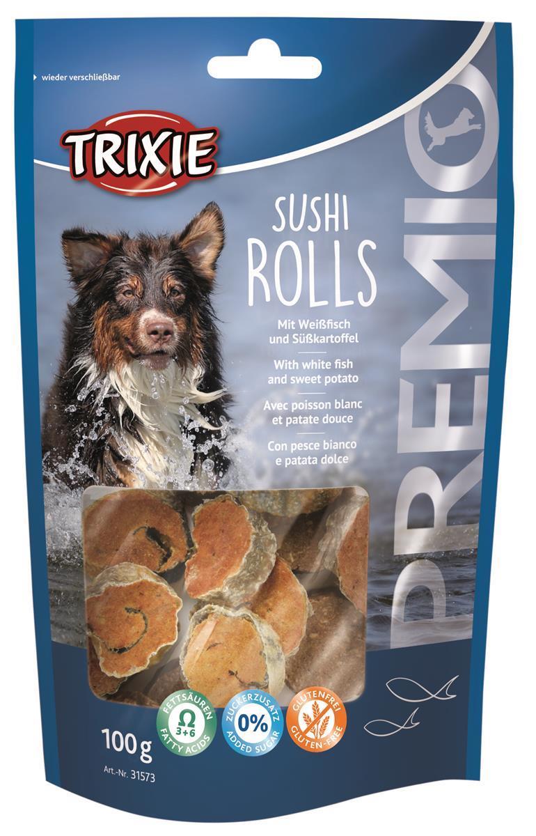 Trixie PREMIO Sushi Rolls FischSnack für Hunde 16x 100 g